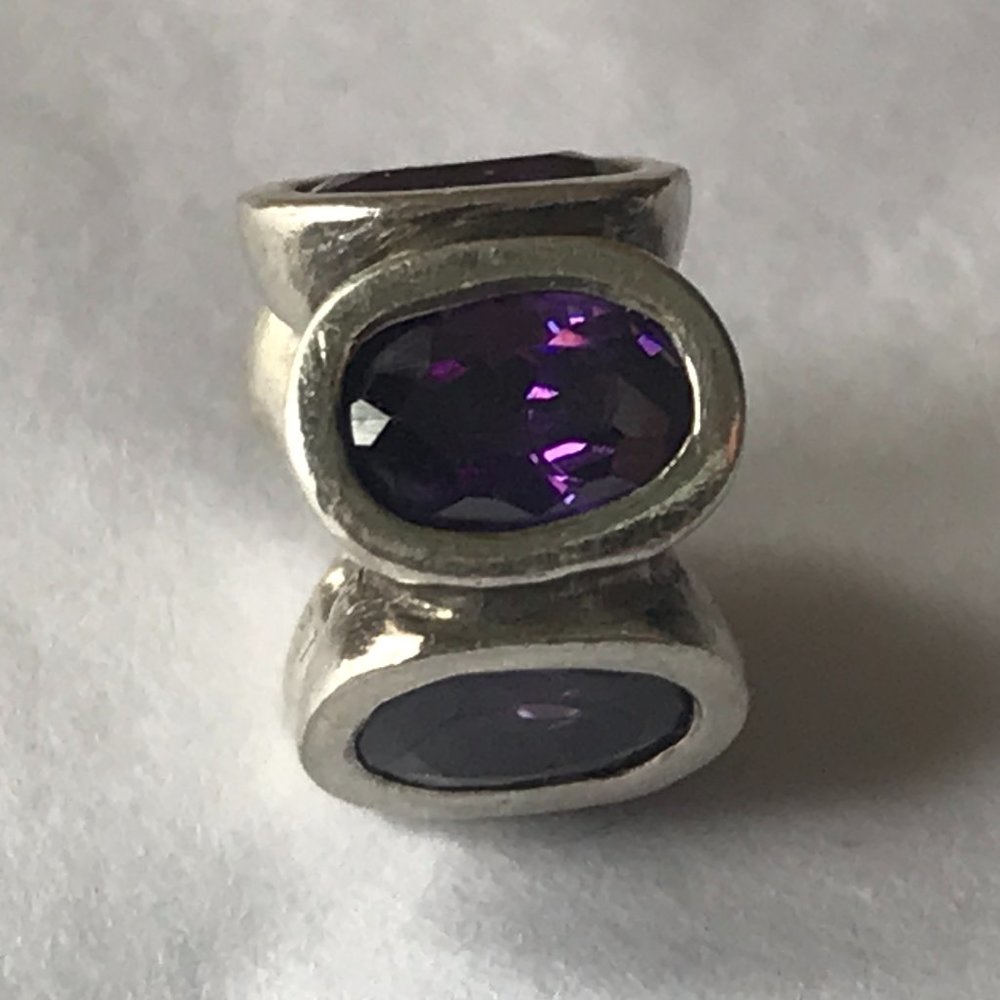 PANDORA Purple Oval Lights Charm